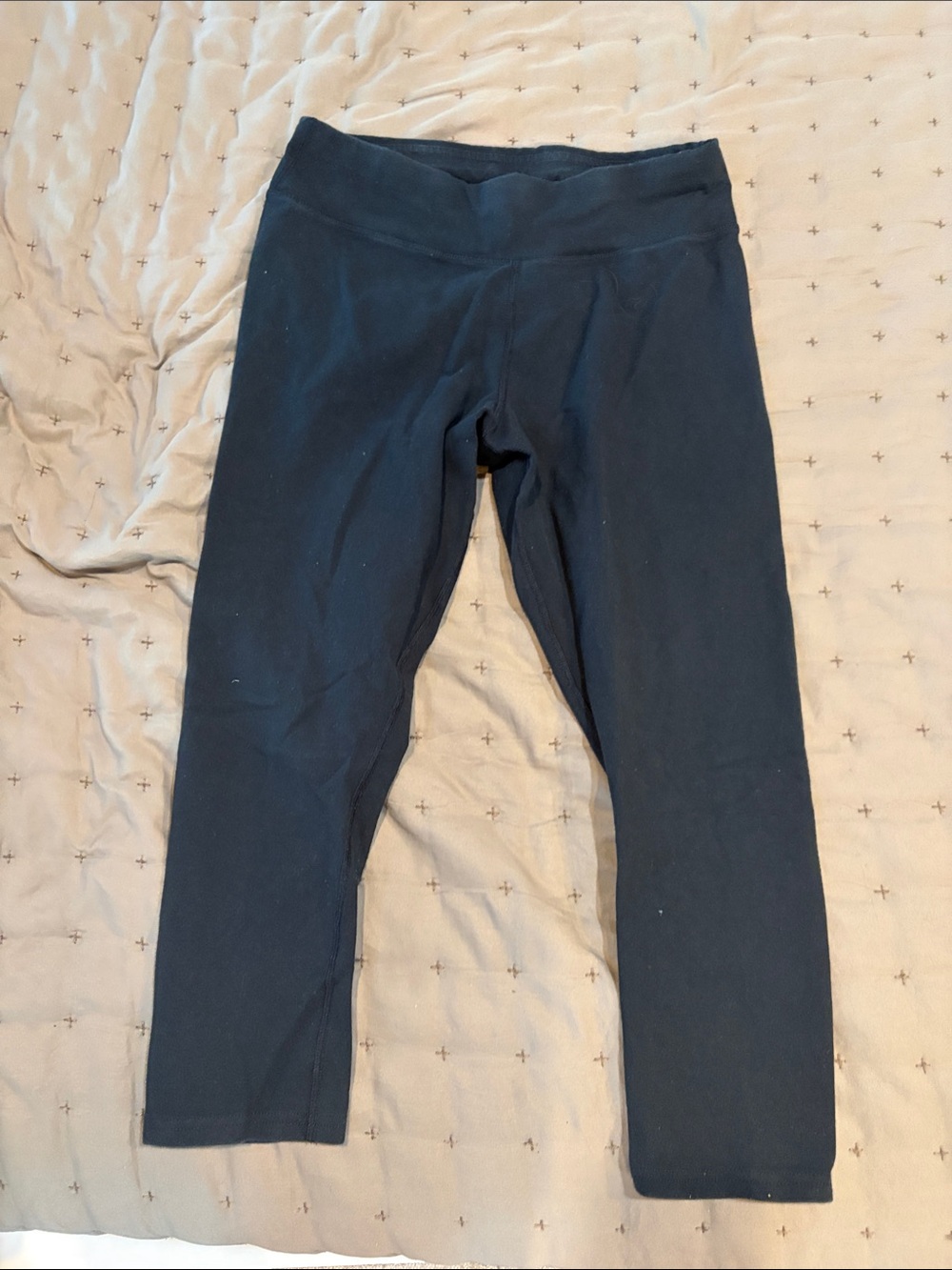 Pact Black Capri Leggings - Wide Waistband
